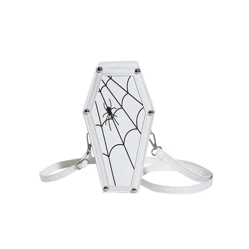 Halloween Coffin-shape Shoulder Bag Ghost Spider - Bellarte Enchanté Halloween Coffin-shape Shoulder Bag Ghost Spider